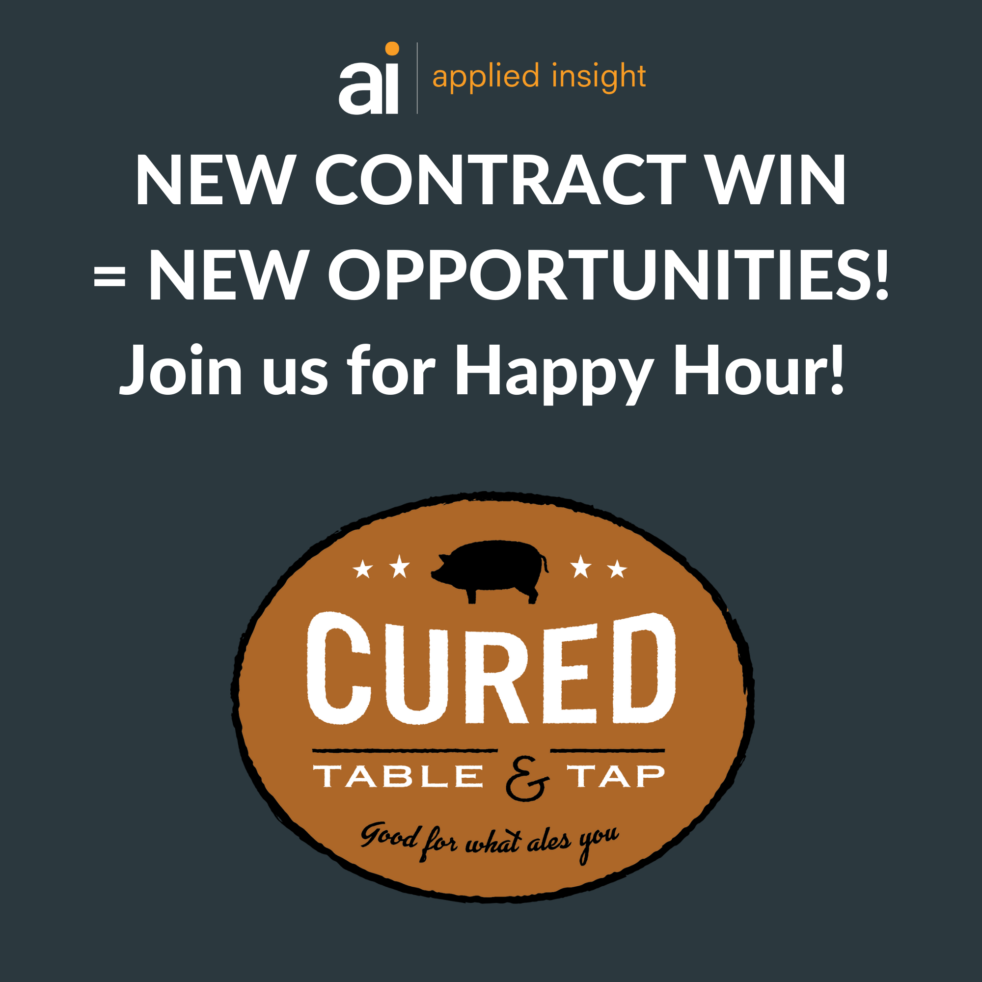 New Contract, New Opportunities! Happy Hour June 29th!