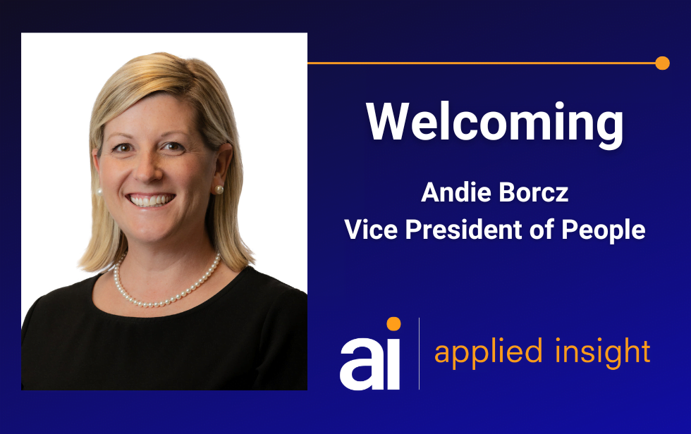 Applied Insight Appoints Andie Borcz as Vice President of People